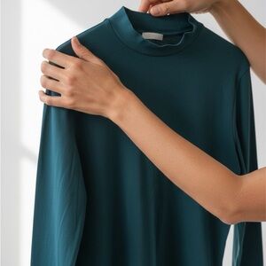 COS Deep Teal Knit Top